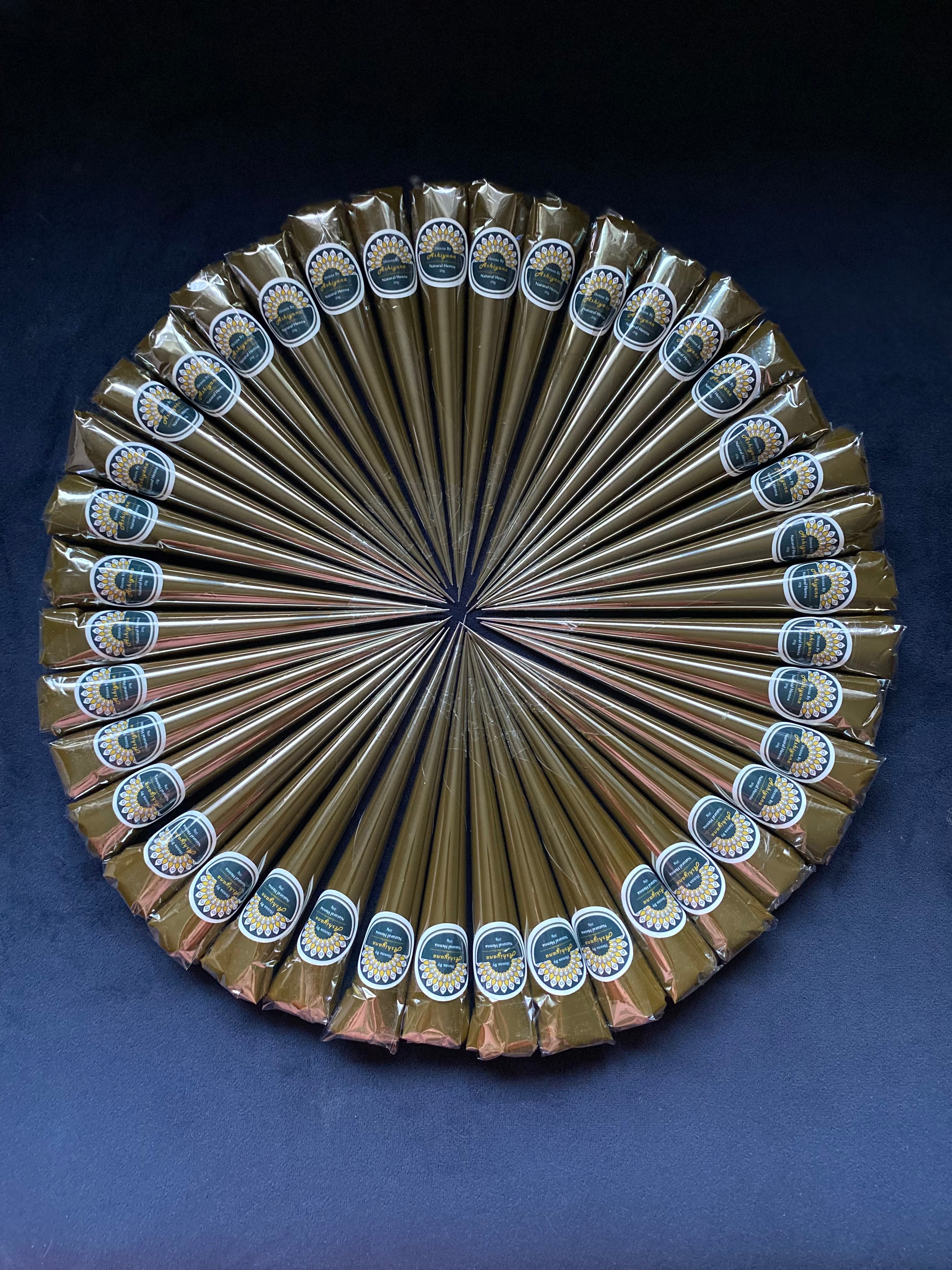 SPECIAL DEAL: Organic Henna Cones - Pack of 25