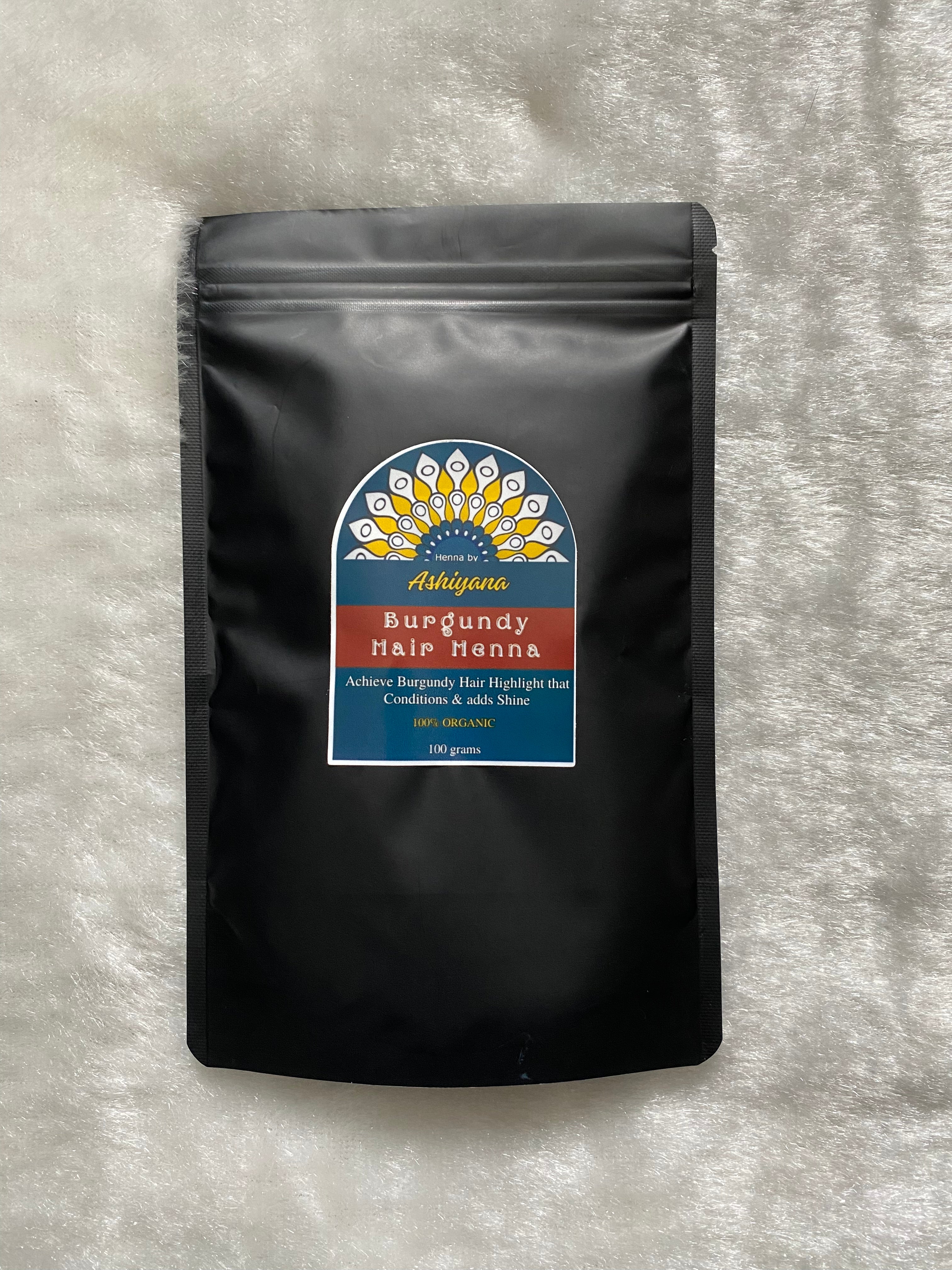 Organic Burgundy Hair Mix 100g
